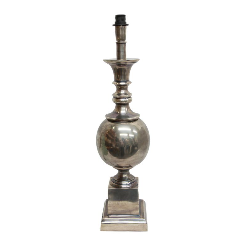French Country Bella Grand Lampbase Antique Silver image number 0